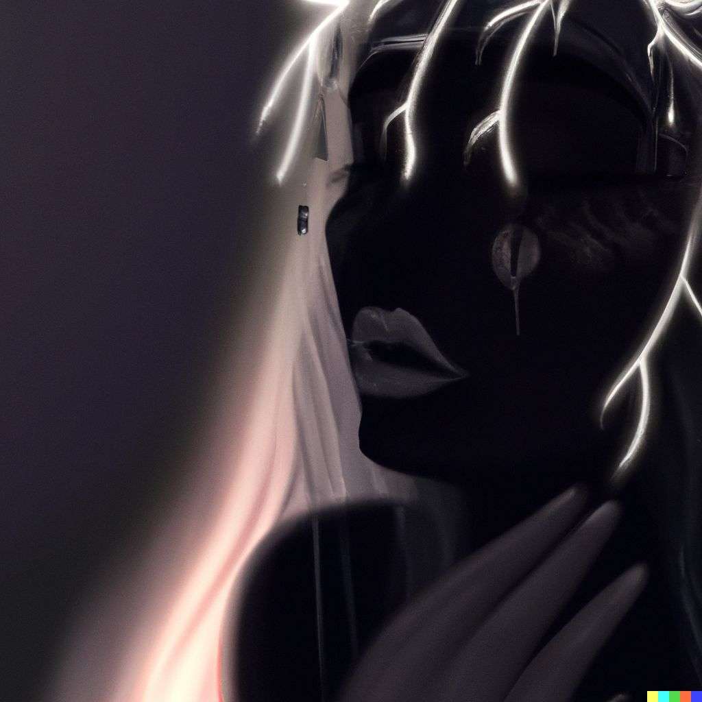 a representation of anxiety, digital art, ethereal